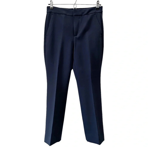 Banana Republic Pants High Rise  Crop Flare Leg Trousers Navy Blue Size 0 NWT - Picture 16 of 16